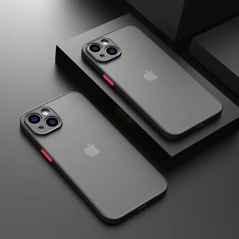 Luxury Shockproof Armor Matte Bumper Phone Case for iPhone