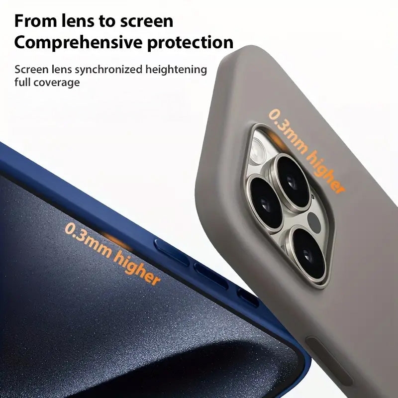 Luxury Liquid Silicone Anti-Fall Mobile Phone Case
